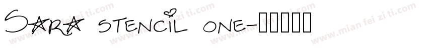 Sara stencil one字体转换